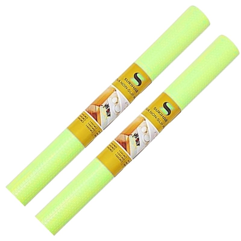 Anti-Slip Fridge & Shelf Mat | Waterproof & Washable Sheet for Kitchen, Drawer, Cabinet Use | Parrot Green