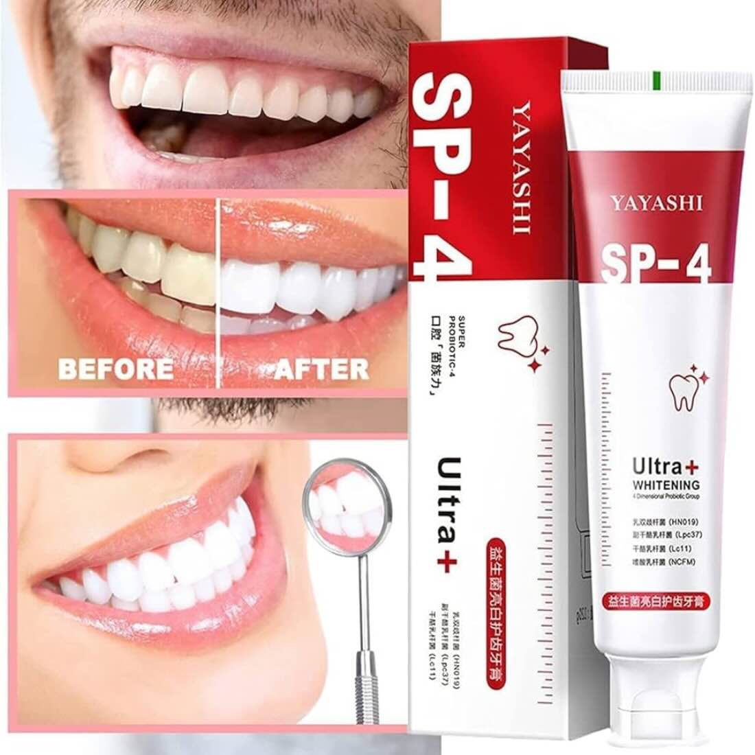 Yayashi SP-4 Ultra Whitening Toothpaste | Stain Remover | Fresh Breath