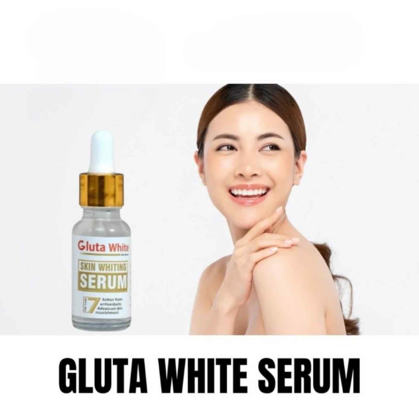 Gluta White Face Glowing Serum | Skin & Glutathione Brightening | 30ml