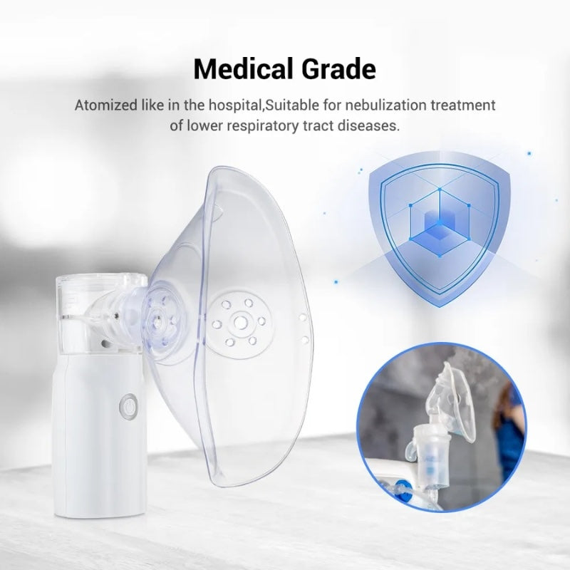 Portable Rechargeable Nebulizer | Asthma Inhaler Machine for Kids & Adults (0.5L)