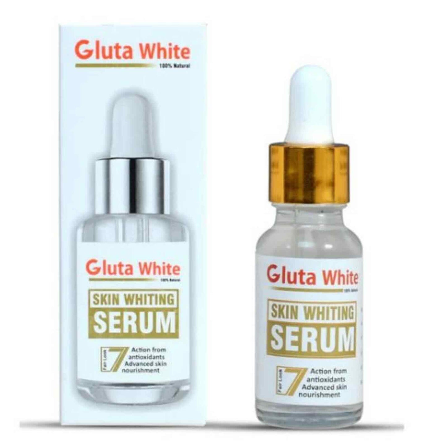 Gluta White Face Glowing Serum | Skin & Glutathione Brightening | 30ml