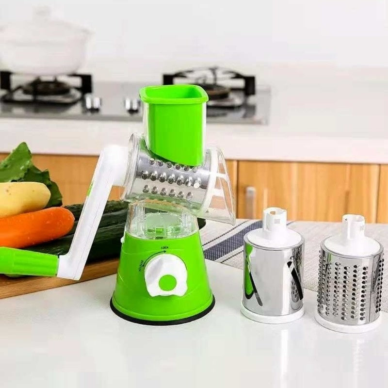 Multi-Functional Tabletop Drum Grater I Manual Vegetable Cutter Slicer & Grater | Chopper