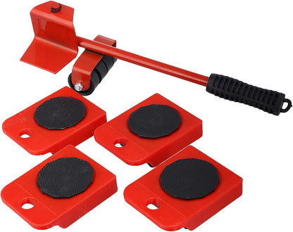 5-in-1 Heavy Furniture Mover Tool Set | Lifter & Roller Kit