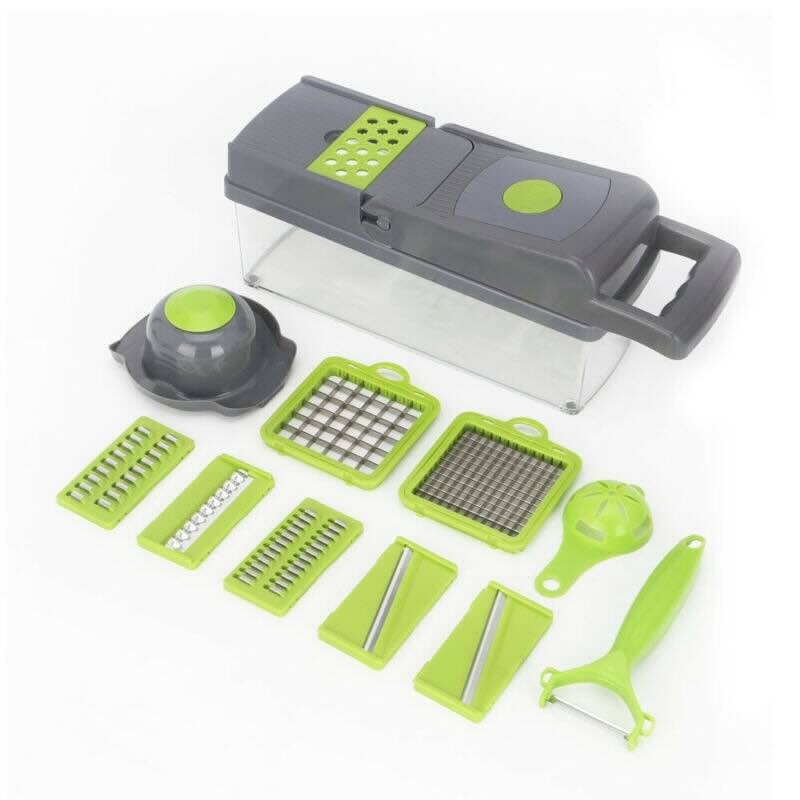 16-in-1 High-Quality Mandoline Slicer & Vegetable Chopper | Multifunctional Food Cutter, Grater & Shredder for Kitchen