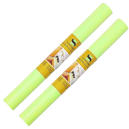 Anti-Slip Fridge & Shelf Mat | Waterproof & Washable Sheet for Kitchen, Drawer, Cabinet Use | Parrot Green