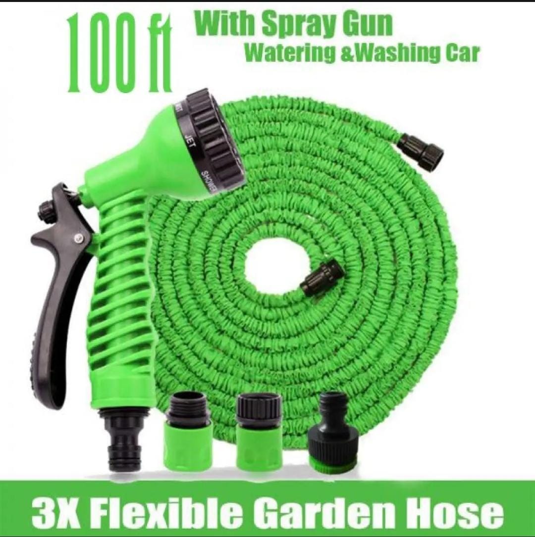 Magic Expandable Hose Pipe 100FT | Lightweight, Tangle-Free with 7-Mode Spray Gun